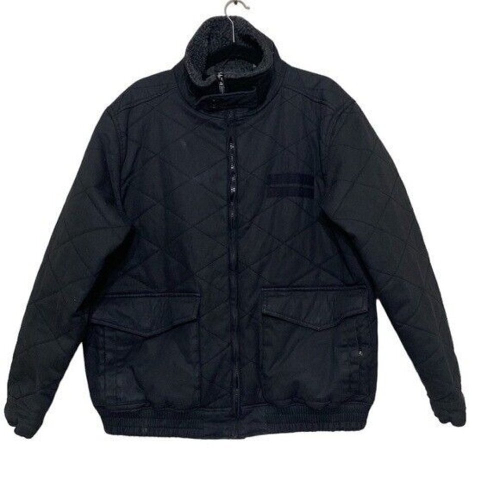Steve Madden mens jacket coat bomber quilted zip in size 2XL/ TG